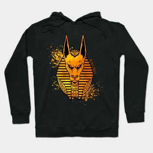 Egypt - gloomy drawing of the god Anubis Hoodie